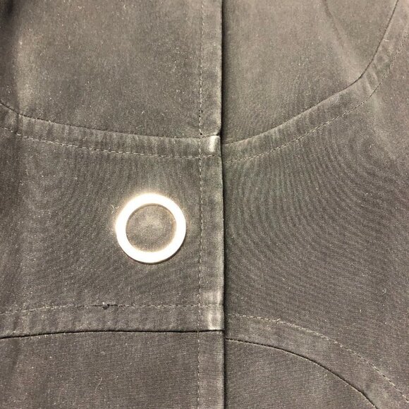 𝅺anne Klein Black Water Resistant Jacket Coat Large - Picture 11 of 16
